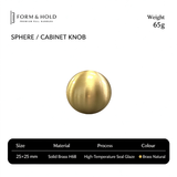 Solid Brass Round Cabinet Knobs – FH-C009