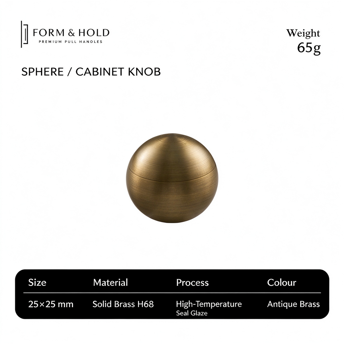 Solid Brass Round Cabinet Knobs – FH-C009