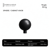 Solid Brass Round Cabinet Knobs – FH-C009
