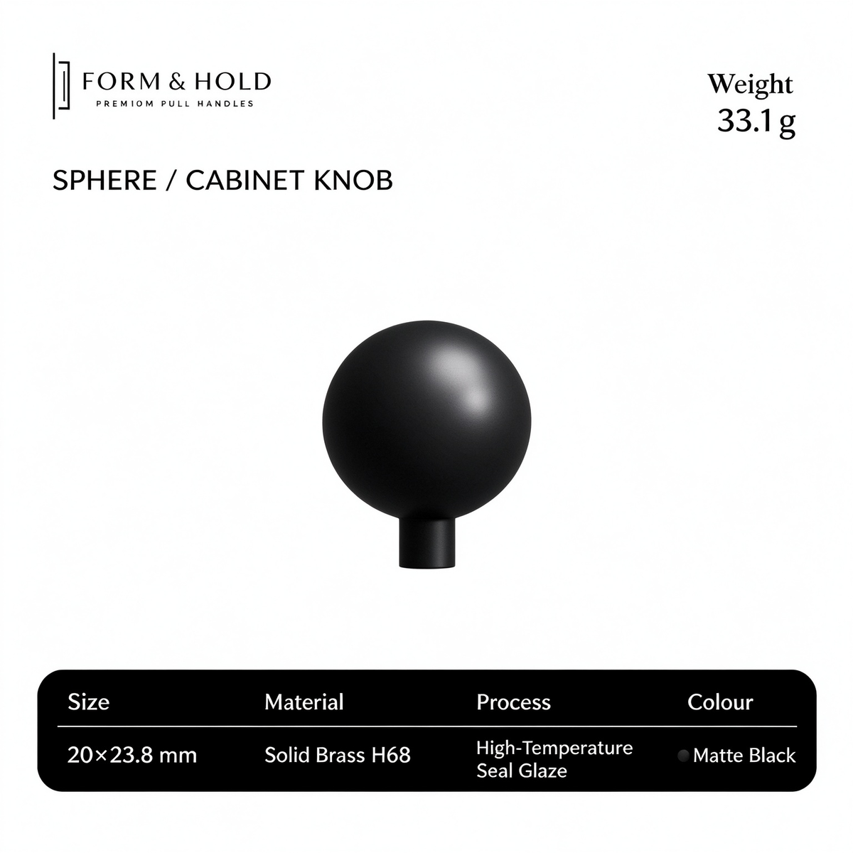 Solid Brass Round Cabinet Knobs – FH-C009