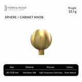 Solid Brass Round Cabinet Knobs – FH-C009