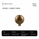 Solid Brass Round Cabinet Knobs – FH-C009