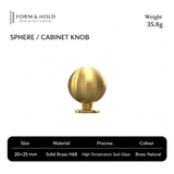 Solid Brass Round Cabinet Knobs – FH-C009