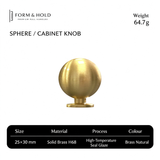 Solid Brass Round Cabinet Knobs – FH-C009