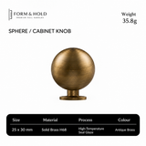 Solid Brass Round Cabinet Knobs – FH-C009