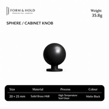 Solid Brass Round Cabinet Knobs – FH-C009