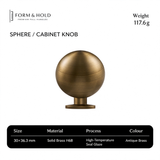 Solid Brass Round Cabinet Knobs – FH-C009