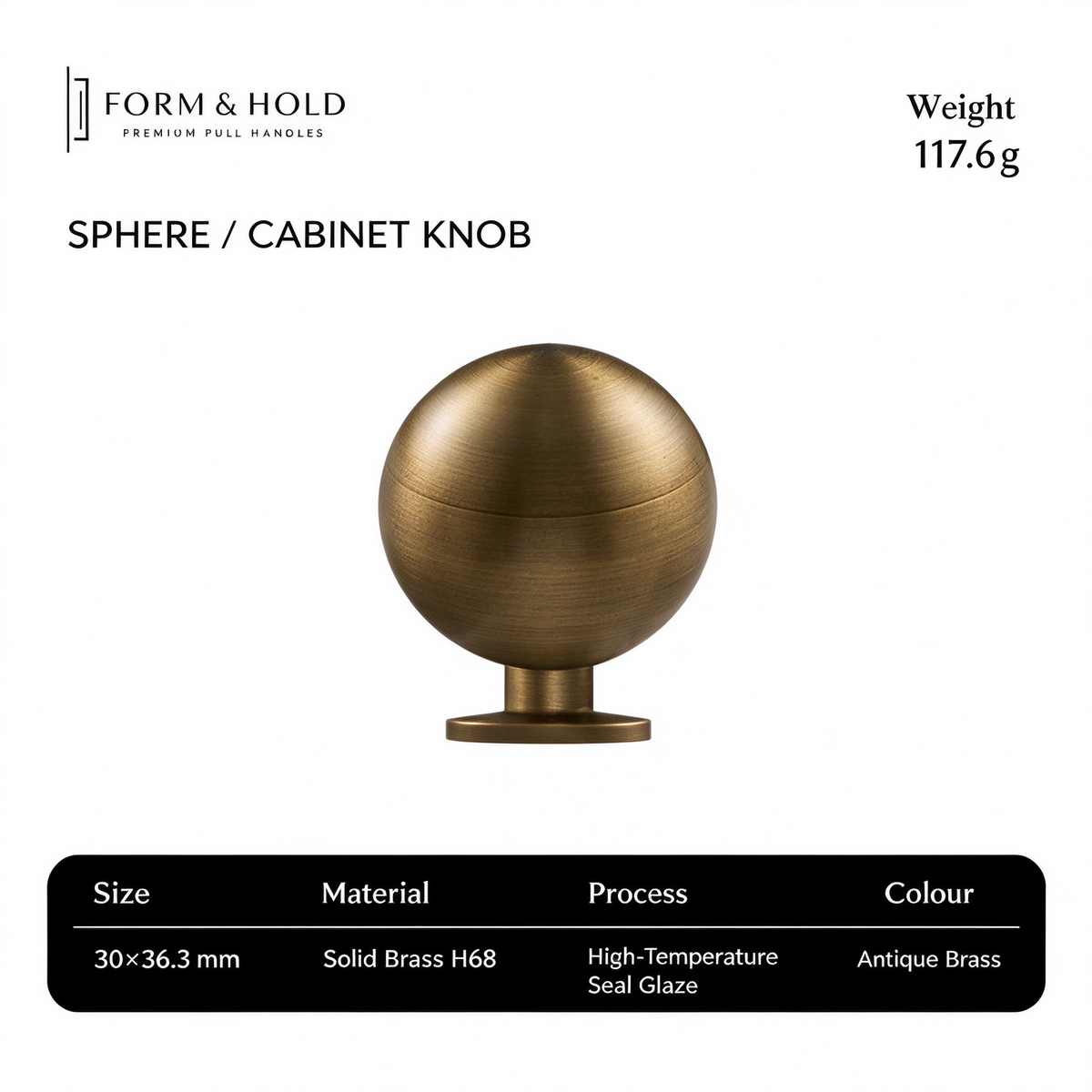 Solid Brass Round Cabinet Knobs – FH-C009