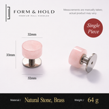 Brass Cabinet Knob with Decorative Inset – FH-C016