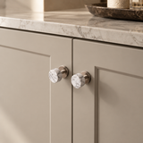 Brass Cabinet Knob with Decorative Inset – FH-C016