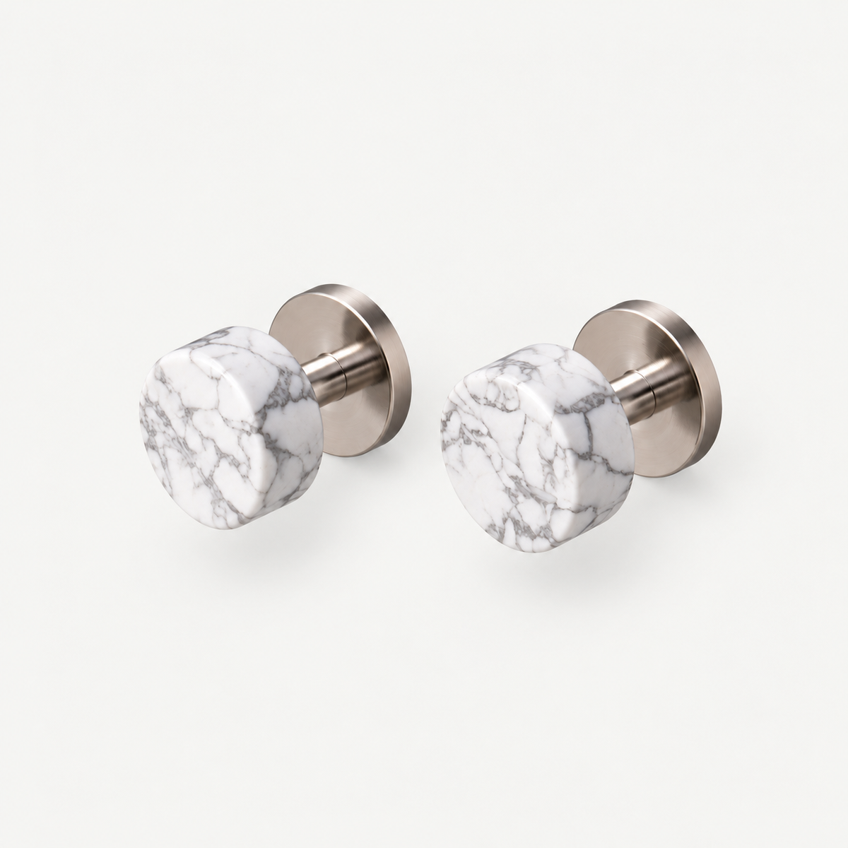 Brass Cabinet Knob with Decorative Inset – FH-C016