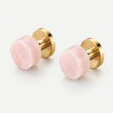 Brass Cabinet Knob with Decorative Inset – FH-C016