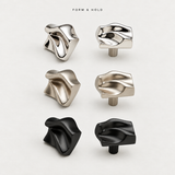 Sculptural Solid Brass Cabinet Knobs – FH-C014