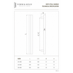 Stainless Steel Pull Handle HB112