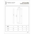 Stainless Steel Pull Handle HB113