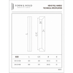 Stainless Steel Pull Handle HB145