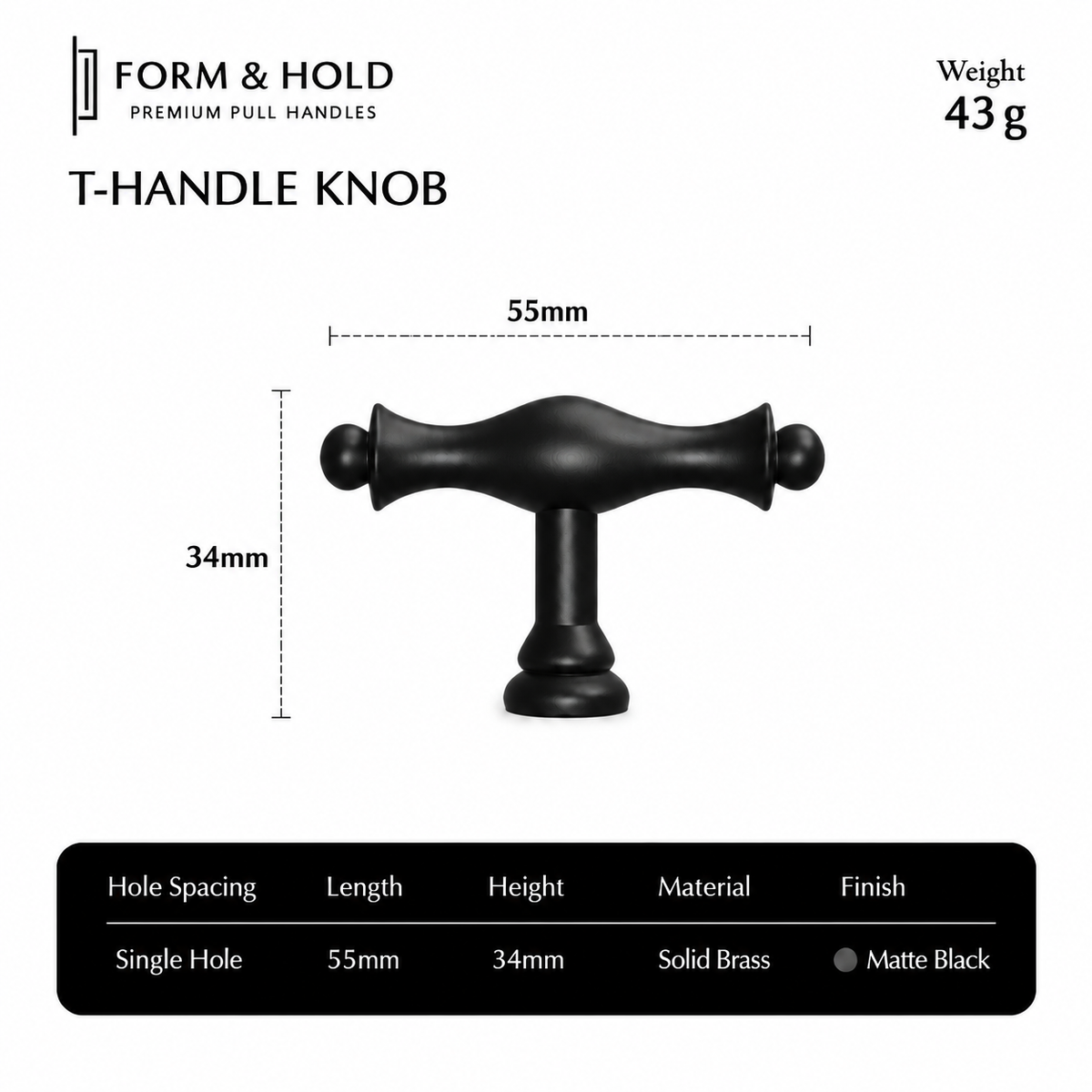 Classic Solid Brass Cabinet Knobs & Pulls – FH-C003