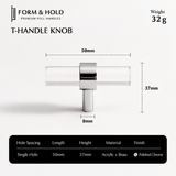 Acrylic & Brass Cabinet Knobs & Pulls – FH-C022