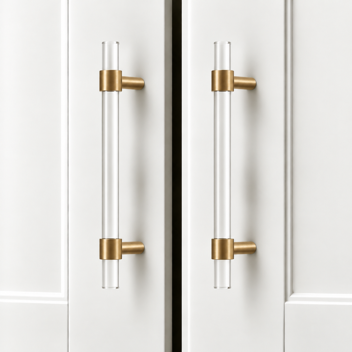 Acrylic & Brass Cabinet Knobs & Pulls – FH-C022