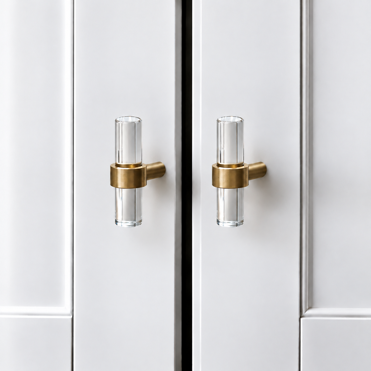 Acrylic & Brass Cabinet Knobs & Pulls – FH-C022