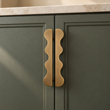 Solid Brass Wave Cabinet Pull – FH-C012