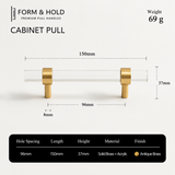 Acrylic & Brass Cabinet Knobs & Pulls – FH-C022