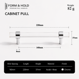Acrylic & Brass Cabinet Knobs & Pulls – FH-C022