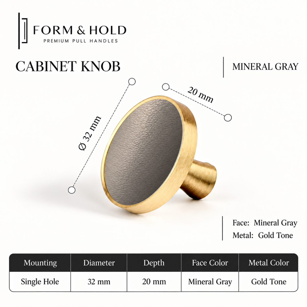 Leather-Wrapped Brass Cabinet Knobs & Pulls – FH-C024