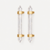 Natural Crystal & Brass Cabinet Knobs & Pulls – FH-C025