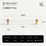 Acrylic & Brass Cabinet Knobs & Pulls – FH-C022